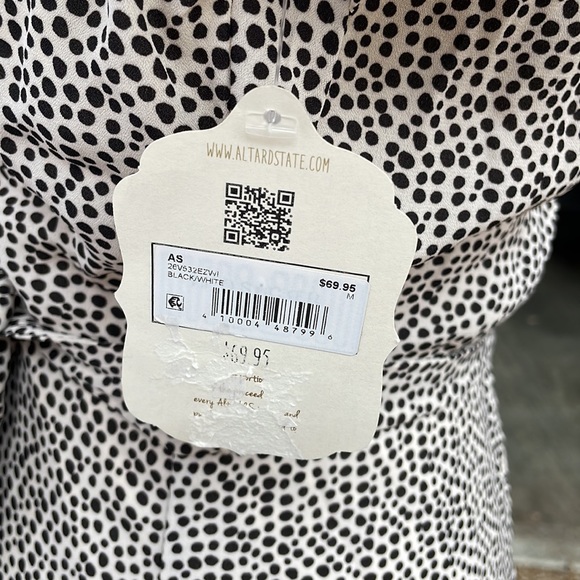 Altard State Black Dot Mini Dress - Picture 6 of 7